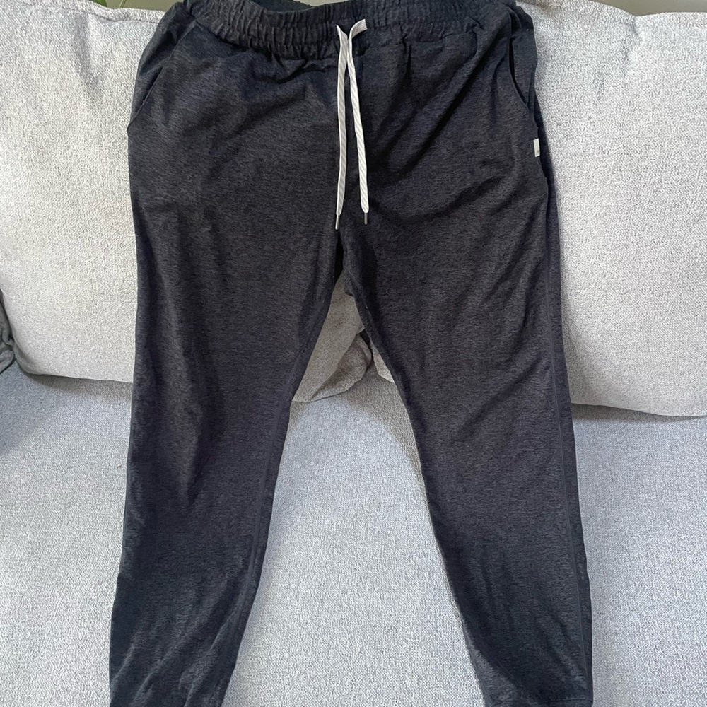 Vuori Charcoal Black Drawstring Joggers